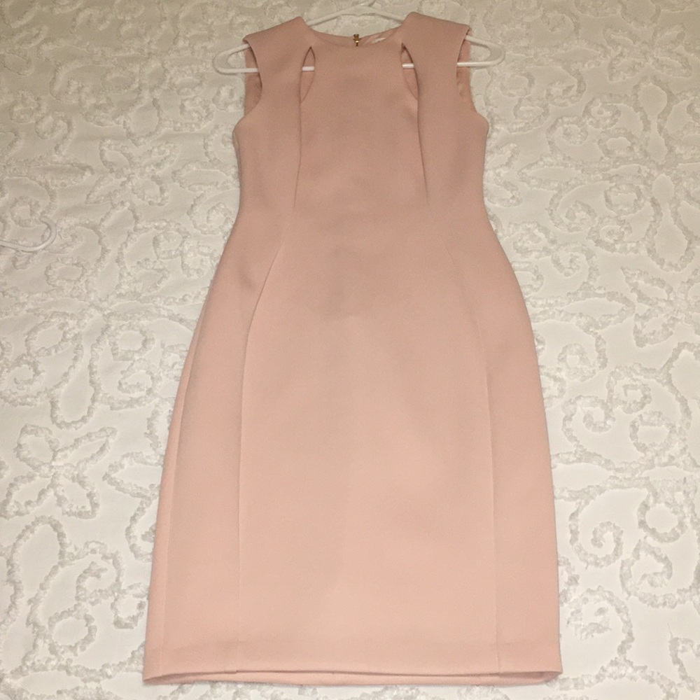 Calvin Klein Peach Sheath Dress